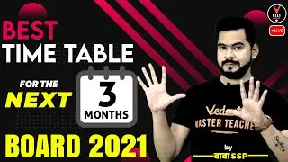 Best TimeTable for the NEXT 3 Months for 12 board 2021 | CBSE Class 12 Board Exam 2021 Preparation