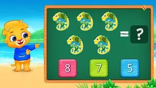 Learn Math for Kids | Adding with Monster Trucks by Brain #kidslearning / kids for math cartoon Aja 