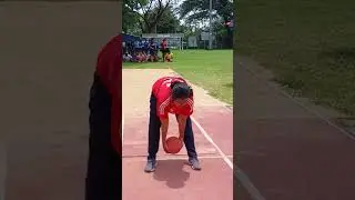 Bped trial in Kalinga Stadium over head ball throw//#youtubeshorts #youtube#athlete #shorts#athlete