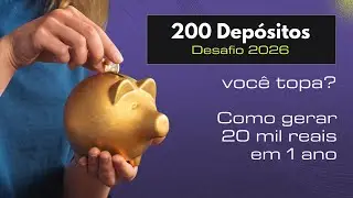 Como Fazer o Desafio dos 200 Dep&oacute;sitos Mesmo Estando Endividado #dinheiro #investimentos