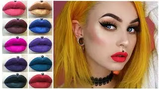 SugarPill Liquid Poison Lipstick Swatches & Review | Evelina Forsell