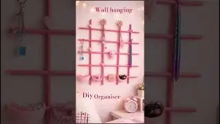 wall hanging organiser ! #shorts #viral #trending #homedecor #aestheticdiy #craft #diy #handmade