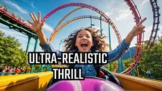 Insane Roller Coaster Ride POV 🎢 | Ultra-Realistic Cinematic Experience in 4K #RollerCoasterRide