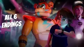 All 6 Endings in Five Nights at Freddy's Security Breach!