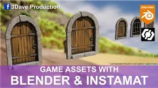 Game assets created with Blender and Instamat