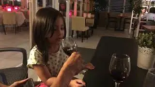Tasting red wine, I did not like it 🤭