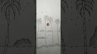 How to Draw an Island- VI  #shorts #subscribe #satisfying #shortsvideo