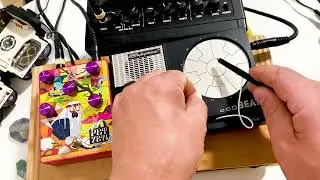 Making a beat with Stylophone Beat + Cosmodio Pet Yeti fuzz pedal