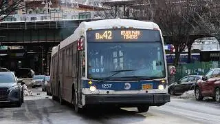 NYCT Bus: 2010 Novabus LFSA #1257 on the Bx42 at Burnside Avenue and Davidson Avenue