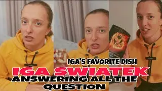 WORLD NO.1 IGA SWIATEK STORY TELLING WHILE ANSWERING ALL THE QUESTION ABOUT HER FAVORITES🇵🇱