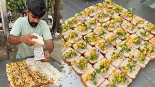 Goli की speed से बिकती है यहाँ garlic bread 🔥|| Indian Street Food