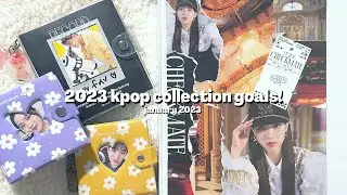 2023 kpop collection goals! ✰ downsizing, expanding +  more