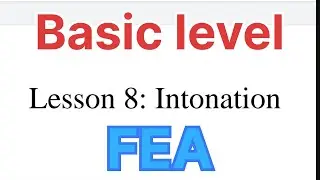 #fea video Basic level/ Lesson-8 / (Intonation) #englishspeaking / In easy way