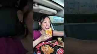 TACO BELL NEW FLAMIN' HOT BURRITO 🌯 ❤️ NACHO FRIES ARE BACK!! 😜 #mukbang #eating #shorts 