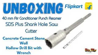 40MM Air Conditioner Punch Reamer SDS Plus Shank Hole Saw Cutter Concrete Cement Stone  Drill Bit🛠️