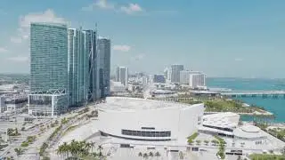 American Airlines Arena Aerial (Free Stock Footage)