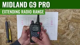 Midland G9 PRO: Disassembly and power modifications for extra range [jumpers cut]