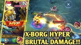 X-BORG HYPER BRUTAL DAMAGE‼️| BEST BUILD X-BORG 2023 | BUILD X-BORG TERSAKIT 2023