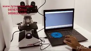 Trinocular coxail microscope with usb camera