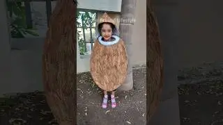 Fancy Dress Competition Ideas for kids | How to make Coconut Fancy Dress #Shorts #viral #viralvideo