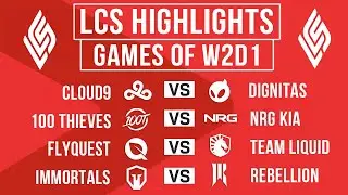 LCS Highlights ALL GAMES Week 2 Day 1 | LCS Spring 2024