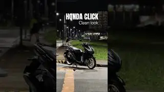 Black Honda Click 125i Clean look
