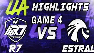 Rainbow7 vs Estral Esports Game 4 highlights - LEAGUE OF LEGENDS - LLA 2023 SEMIFINAL