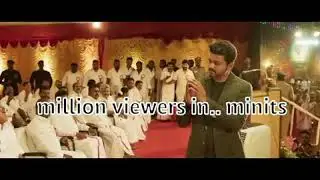 #SarkarTeaser record  5m view in 85min. #சர்க்கார் சாதனை