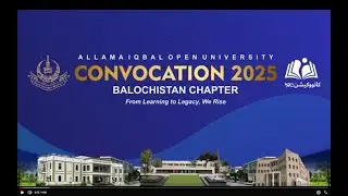 AIOU Convocation 2025 | Balochistan Chapter | Report