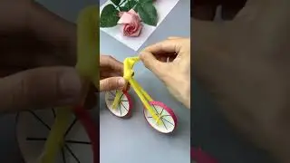How to Make a Bike a Cardboard Cup | Paper cup cycle | easy bicycle craft