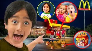 НИКОГДА не заказывайте Happy Meal от EVIL Diana & Roma and Ryan's World в Secret McDonald's в 3 ч...
