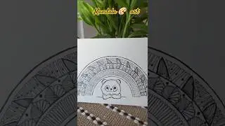 Draw a easy mandala art with me #creativecreation #mandala art #creatorclue #youtubeshorts