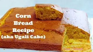 Kenyan Baker MAKES Corn bread (how to make UGALI cake) Kenyan Corn bread recipe