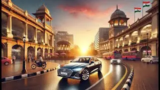 DRIVING DELHI INDIA 4K - CENTRAL NEW DELHI GOVERNMENT & MUSEUM DISTRICT - AMBIENT DRIVE TV
