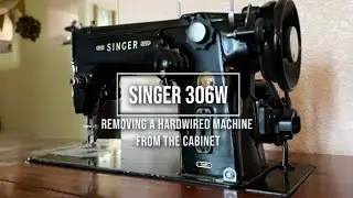 Извлечение Singer 306W из шкафа