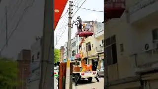 Repair And Maintenance Of LED Street Light (Electric Pole) | Quick Service By UPPCL Noida 😃👏🏻