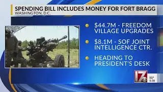 Federal spending bill includes money for Fort Bragg