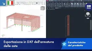 Esportazione in DXF dell'armatura delle aste