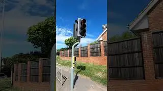 Milton Ernest: Rushden Road, Page Signals & Monitron Mellor Traffic Lights Puffin Crossing