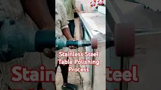 Stainless Steel Table Polishing Process | High-Speed Buffing Technique❌💯 #short #shorts #viralvideo