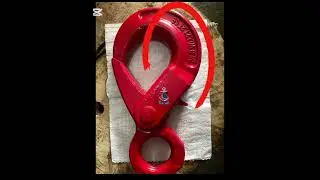 description of SELF locking hooks in lifting industry. #lifting #construction #hook #rigging