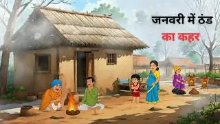 जनवरी में ठंड का कहर  | Thand Me Barish Ka Kahar | Hindi Kahani | Moral Stories