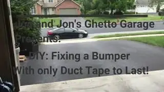 How to Properly Fix a Bumper With Only Duct Tape! (Long Lasting and CHEAP!)