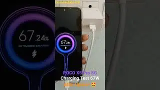 Poco X5 Pro 5G Charging Test ⚡😱 Poco X5 Pro 5G 67W Charging Test After Update #shorts #ytshorts #5g