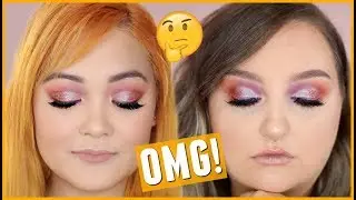 I Tried Following a RawBeautyKristi Makeup Tutorial // Huda Beauty Desert Dusk DUPE