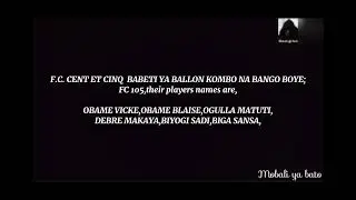 FC 105 DU GABON LYRICS TRANSLATION