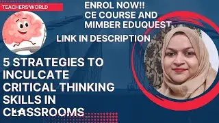 5 strategies to inculcate Critical Thinking skills in classroom| #criticalthinking #problemsolving 