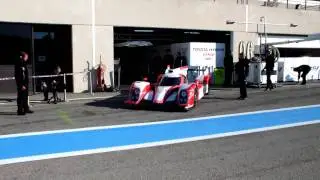 Toyota TS030 Hybrid pit exit