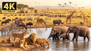 AFRICAN WILDLIFE 4K - Discover The Breathtaking Wildlife of Africa with Relaxing and Peaceful Music