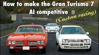 How to make the custom race AI competitive GT7